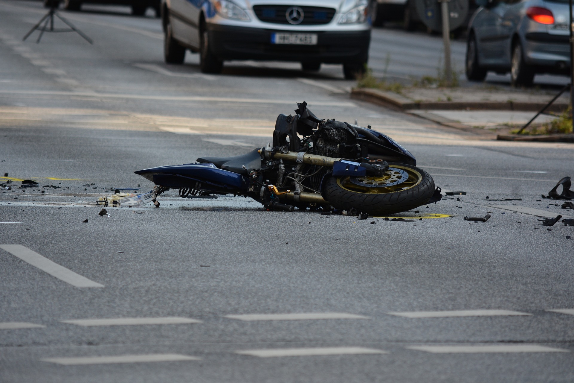 Motorcycle Damage by Accident