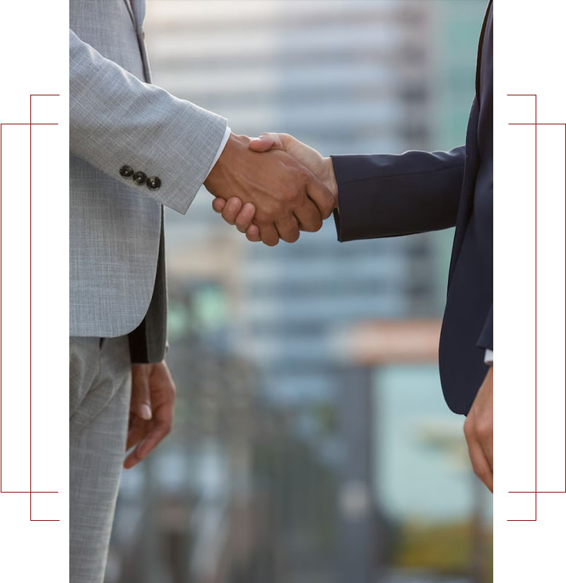 men shaking hands
